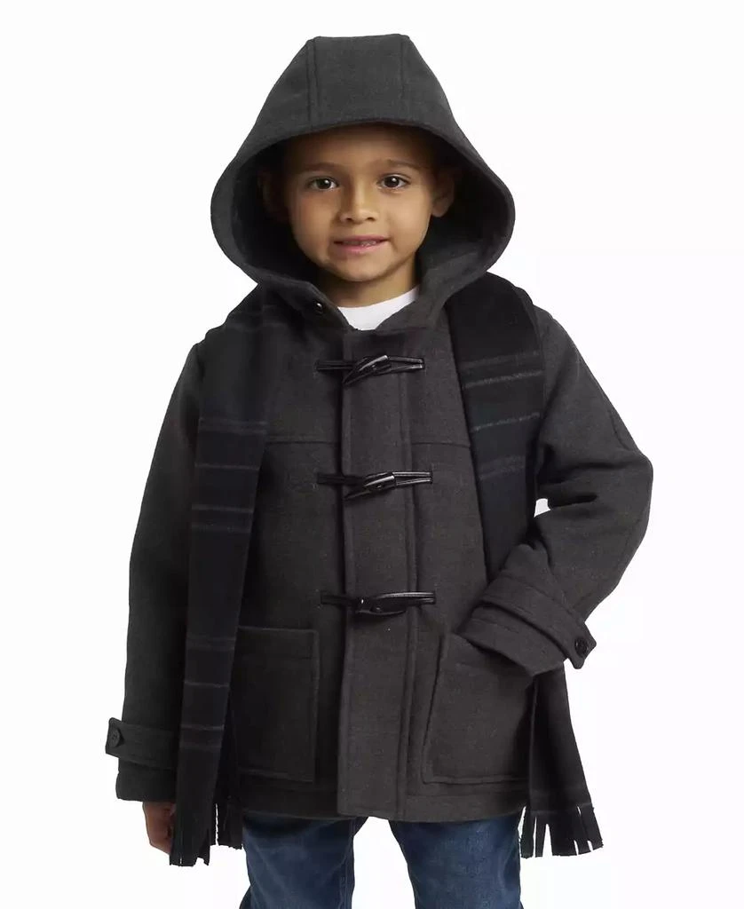 S Rothschild & CO Toddler & Little Boy Toggle Dress Coat with Scarf 1