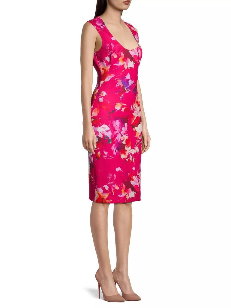 Black Halo Oriana Floral Sheath Dress 4