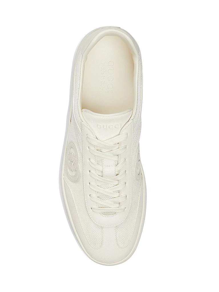 Gucci G74 Logo Suede Low-Top Sneakers 5