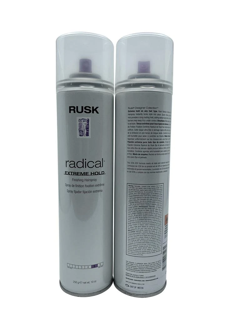 Rusk Radical Extreme Hold Finishing Spray 10 OZ Set of 2 2