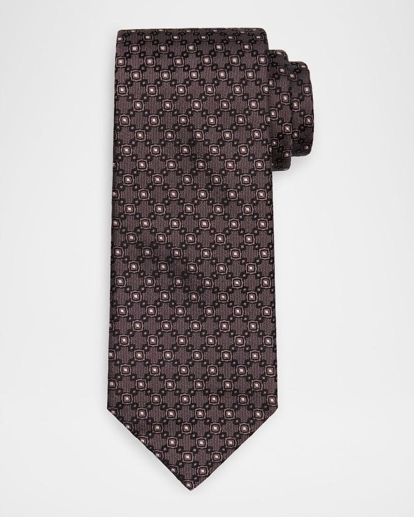 Brunello Cucinelli Men's Silk and Cotton Jacquard Tie