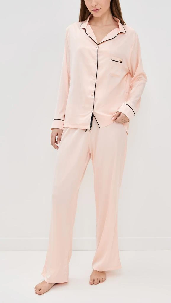 BLUEBELLA Claudia Luxury Satin Long Pajama Set 6