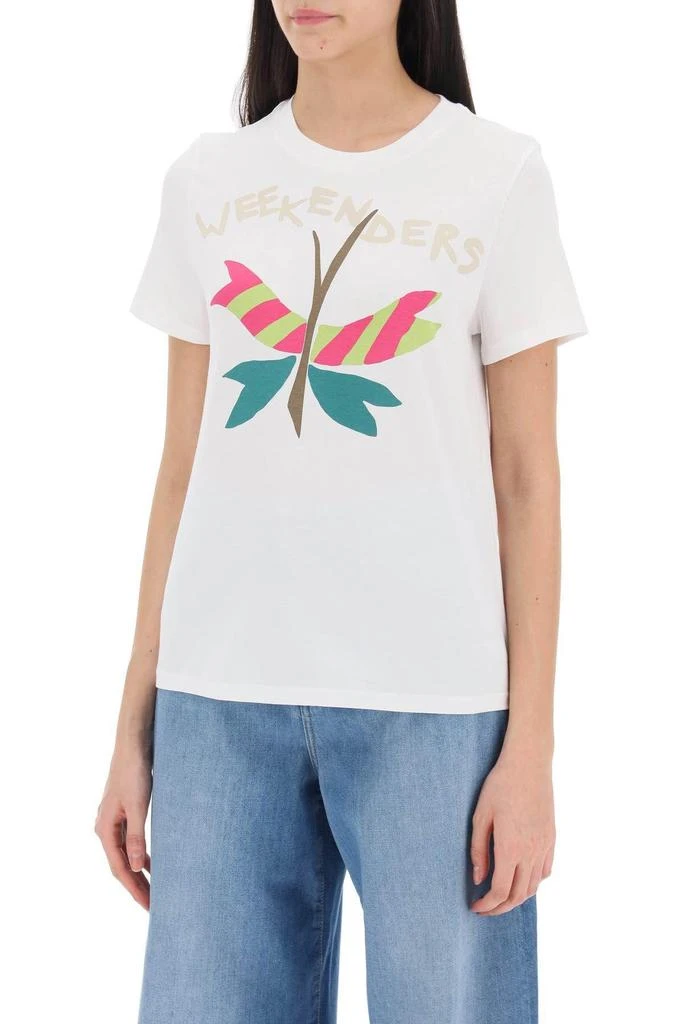 WEEKEND MAX MARA Nervi printed T-shirt 5