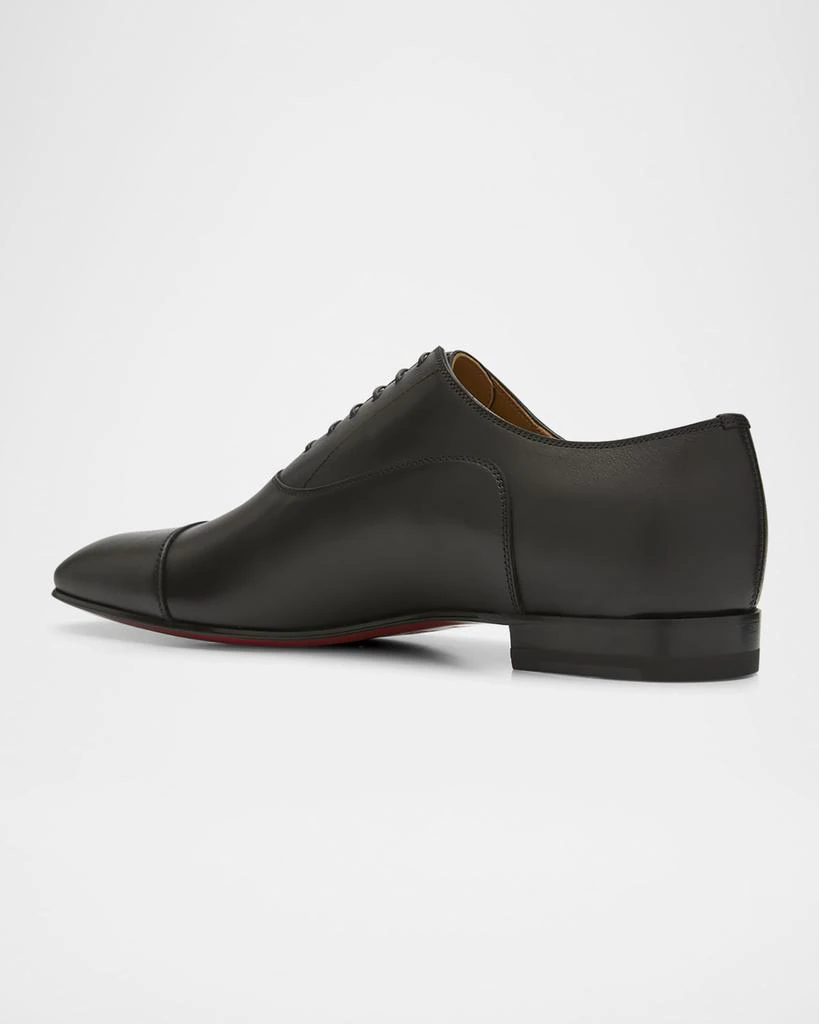 Christian Louboutin Greggo Flat Authentic Leather Black Dress Men’s Shoes Greggo - Lace-up shoes - Smooth calf leather - Black - Men  main image 4