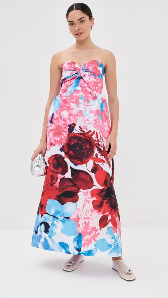 Kika Vargas Rose Dress Red Garden 4