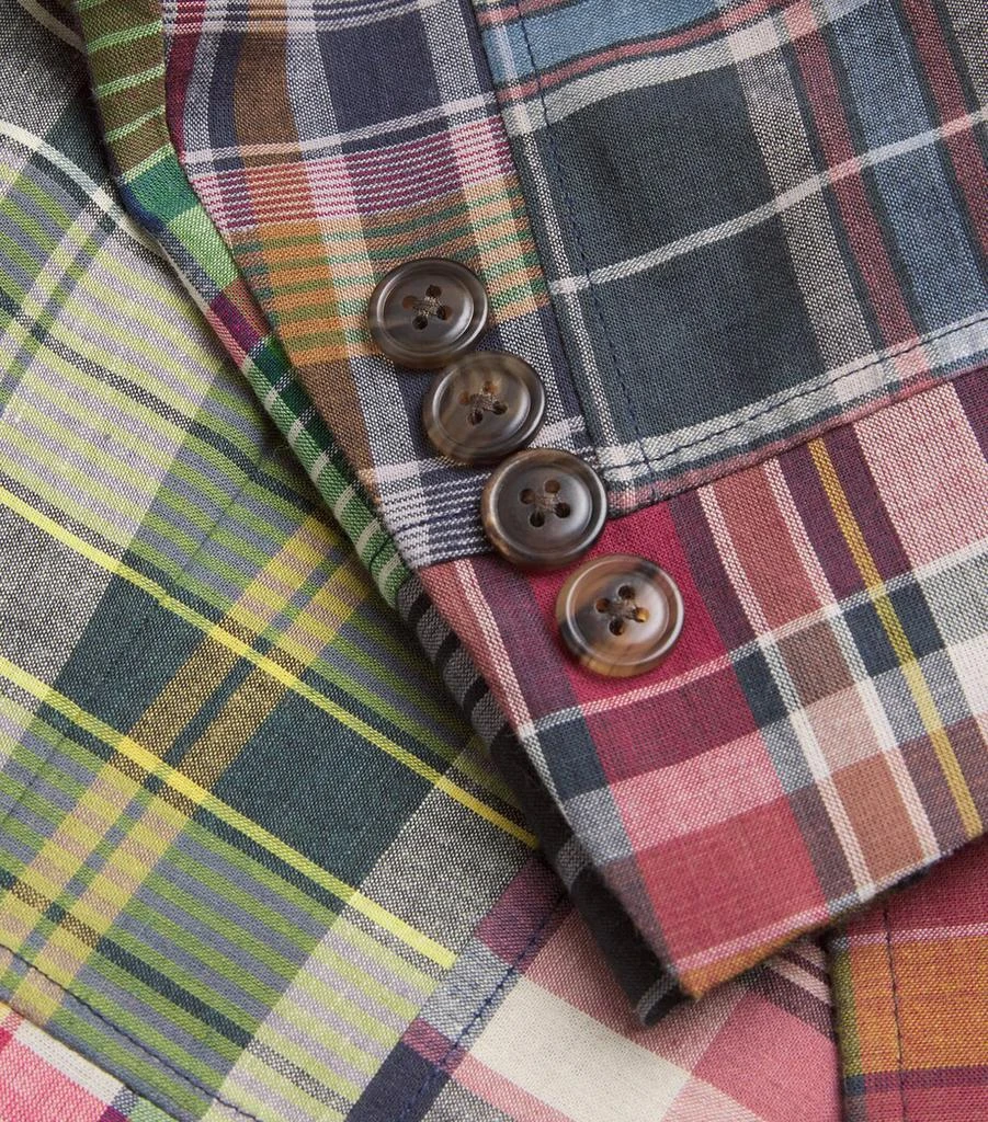 Ralph Lauren Cotton Madras Patchwork Blazer 5