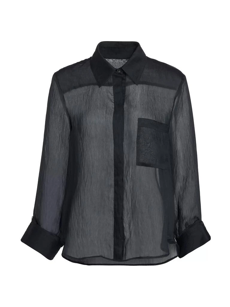 TWP Boyfriend Hammered Silk Blouse 1