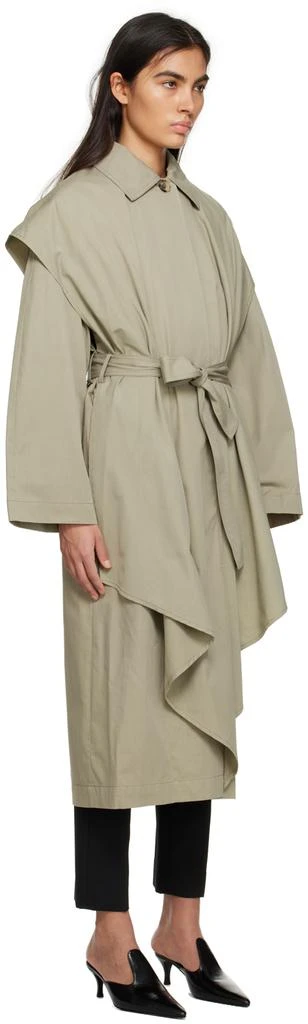 Totême Beige Layered Trench Coat 2