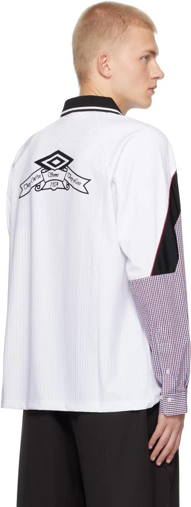Umbro White Slam Jam Edition Gingham Cut Up Polo 3