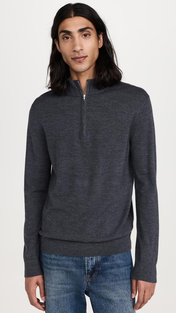 Club Monaco Merino Quarter Zip Sweater