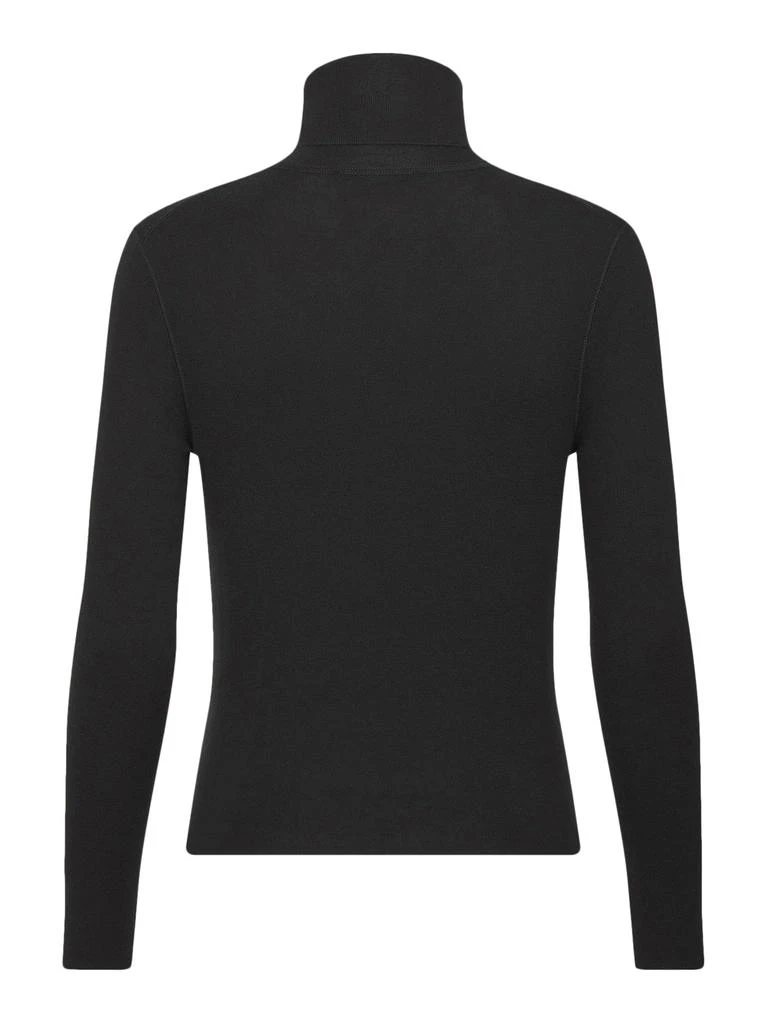 Dior Black ribbed silk and cashmere sweater 2