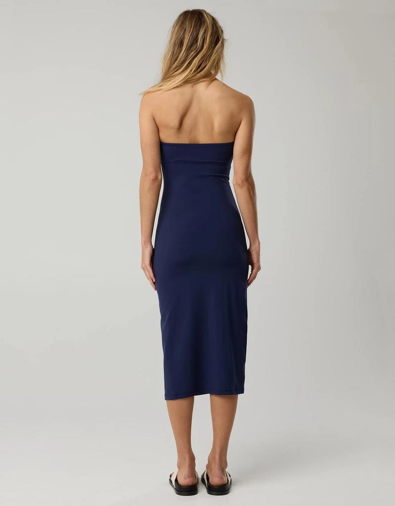 navy dress long sleeve Katelyn Long Sleeve Ruched Mini Dress in navy main image 0
