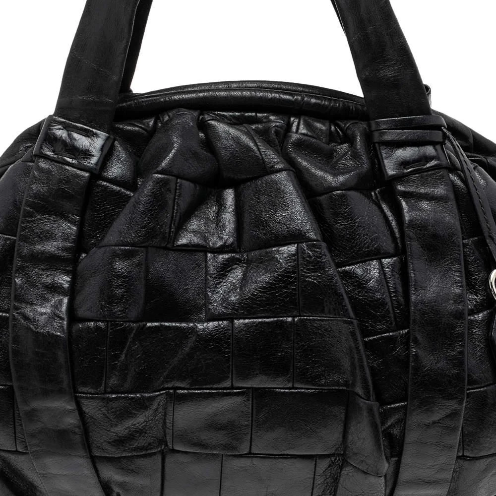 Dolce & Gabbana D&G Black Woven Leather Miss Diana Hobo 5
