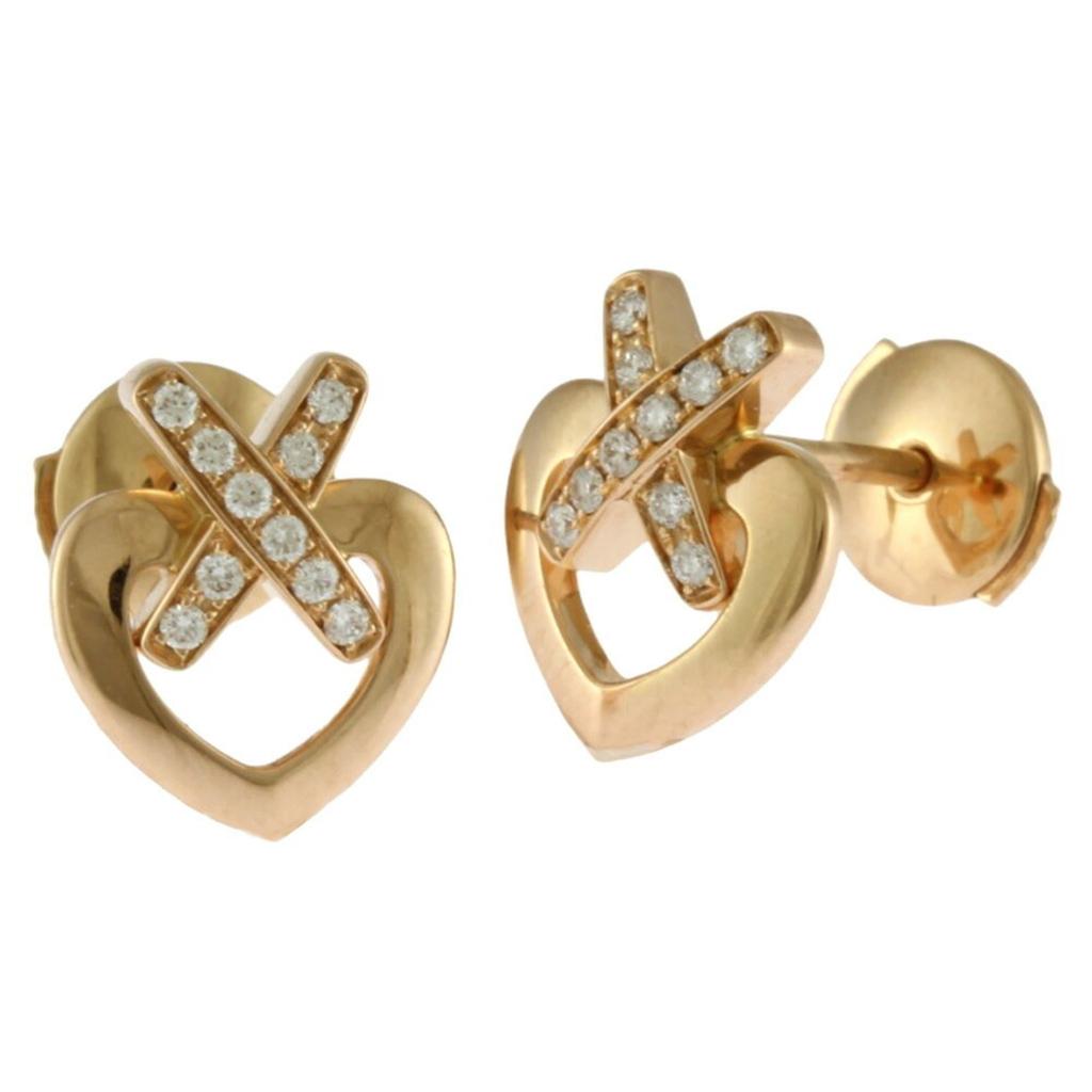 Chaumet pink  (18K) Stud Earrings (Pre-Owned)