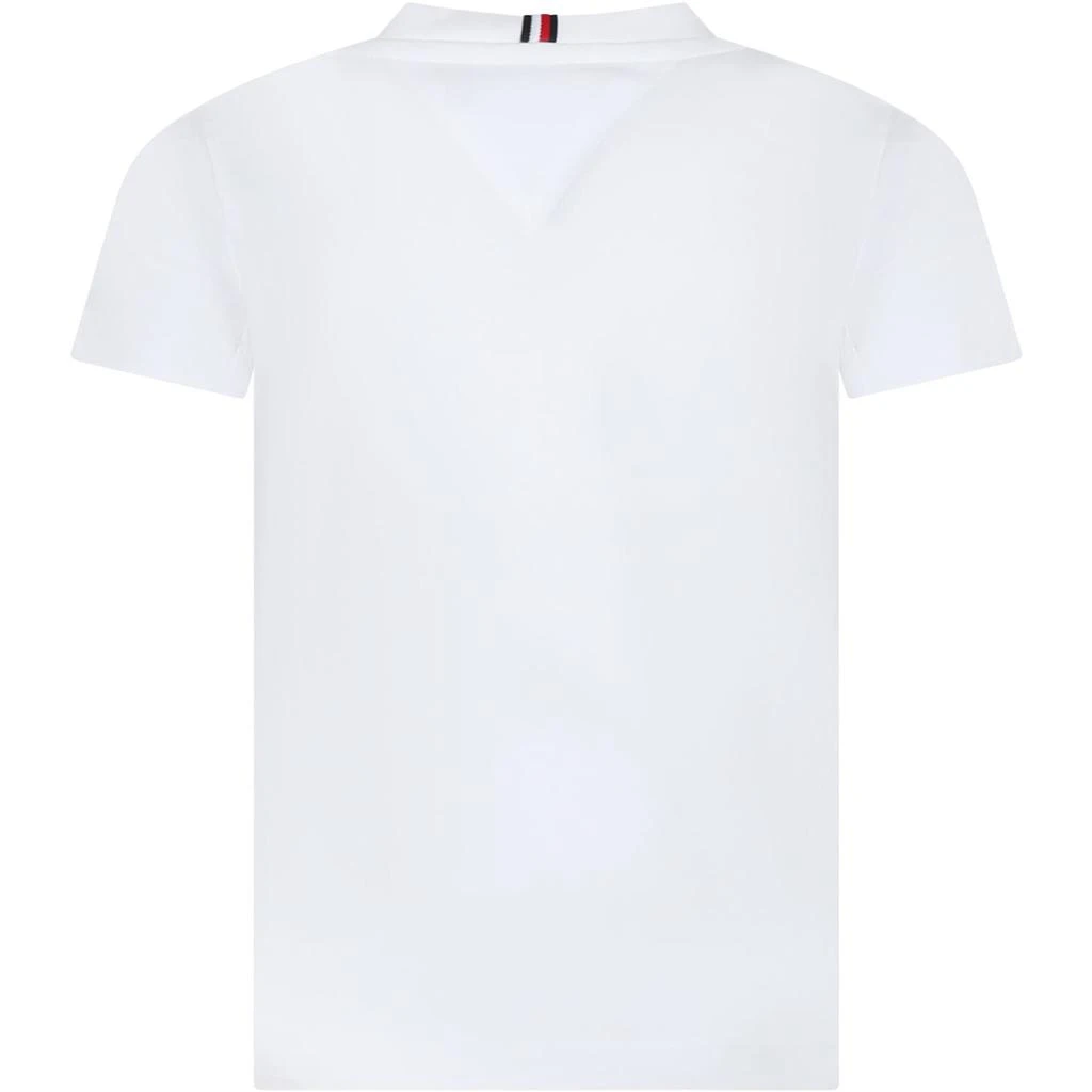 Tommy Hilfiger White T-shirt For Boy With Logo 2