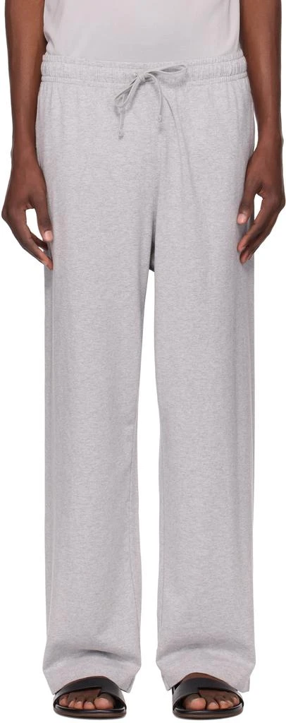 SKIMS Gray Jersey Lounge Relaxed Straight Leg Sweatpants 1