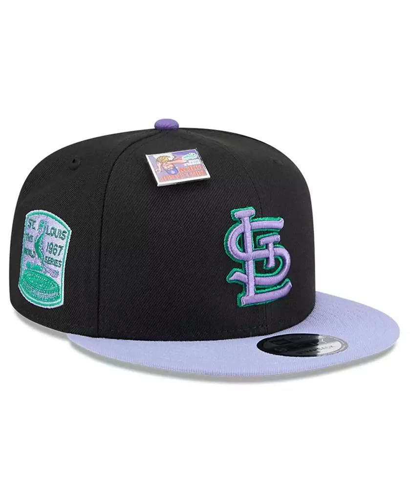 New Era Men's Black/Purple St. Louis Cardinals Grape Big League Chew Flavor Pack 9FIFTY Snapback Hat 1