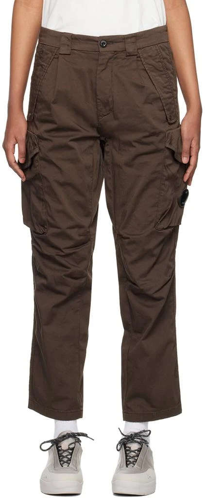 C.P. Company Brown Lens Cargo Pants 1