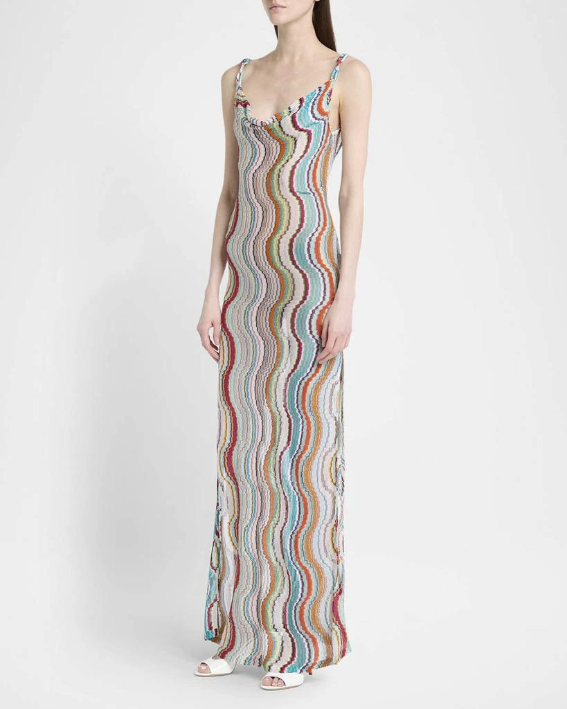 Missoni Wave Multicolor Chevron Maxi Dress Coverup 4