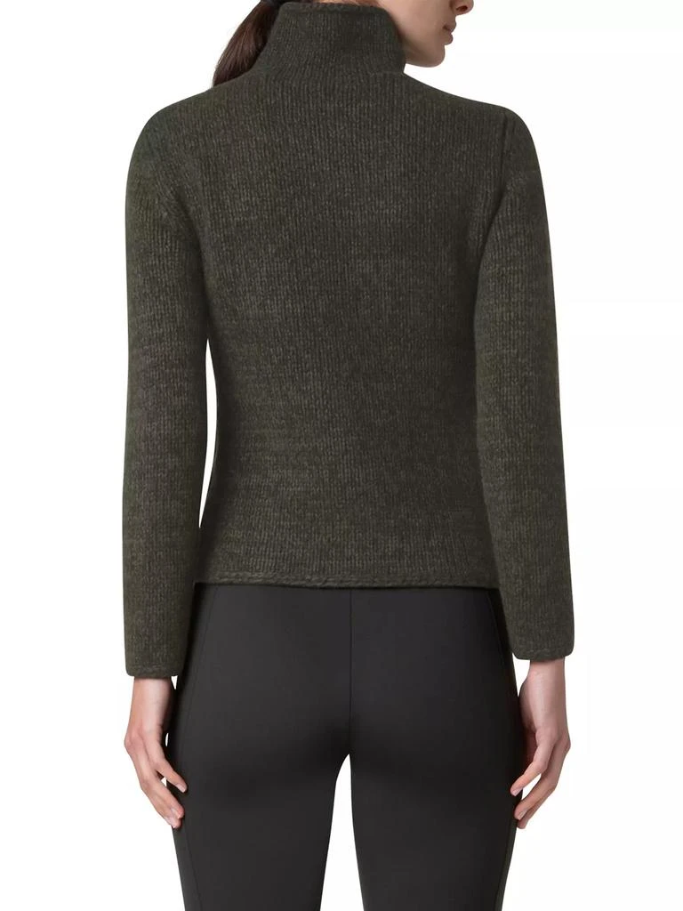 Akris Cashmere-Wool Two-Tone Mouline Sweater 5