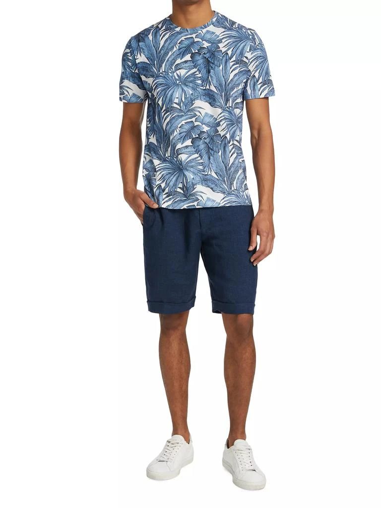 Saks Fifth Avenue COLLECTION Cuffed Linen Shorts 2