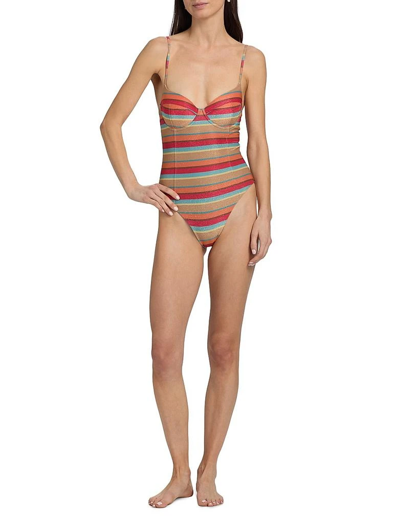Ramy Brook Jayda Striped One-Piece Swimsuit 2