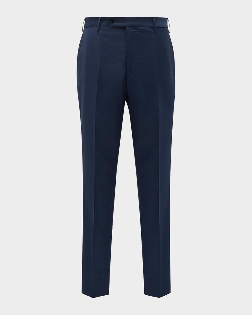 Zanella Men's Parker Classic Flat-Front Trousers