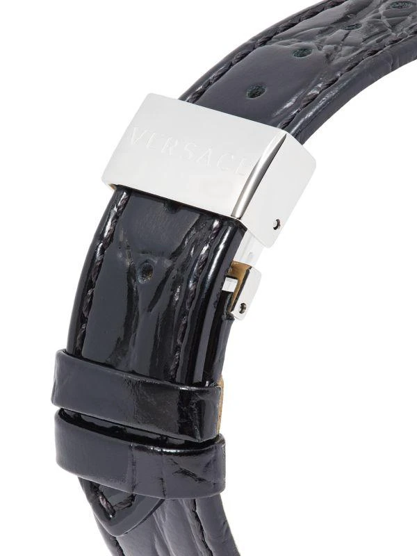 Versace Vanity 35MM Stainless Steel
Leather Strap Watch 4