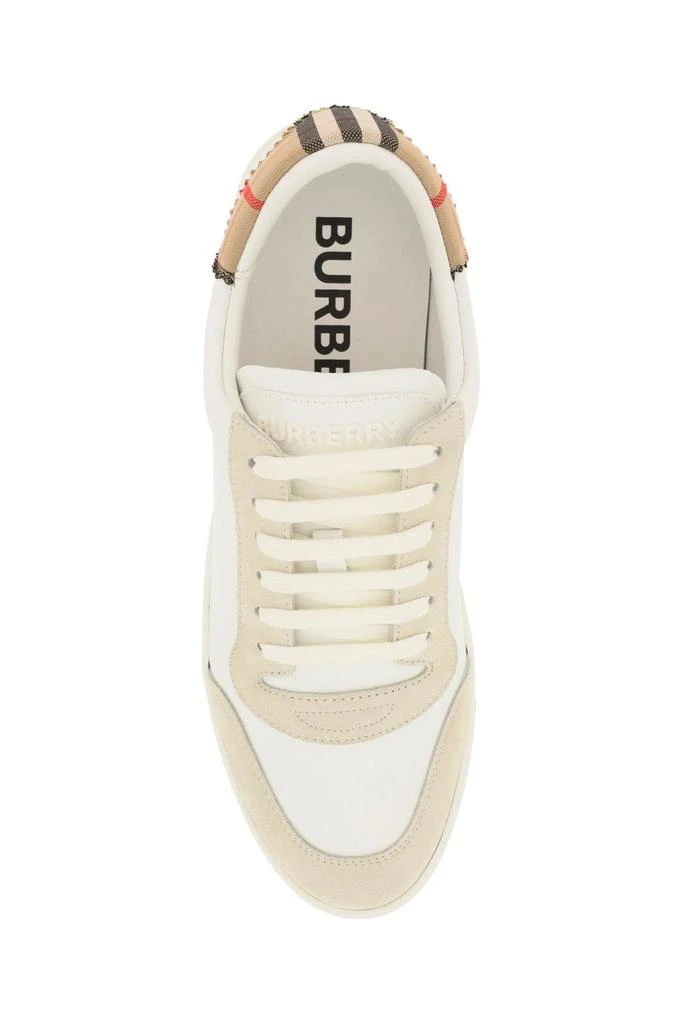 BURBERRY low-top leather sneakers 2