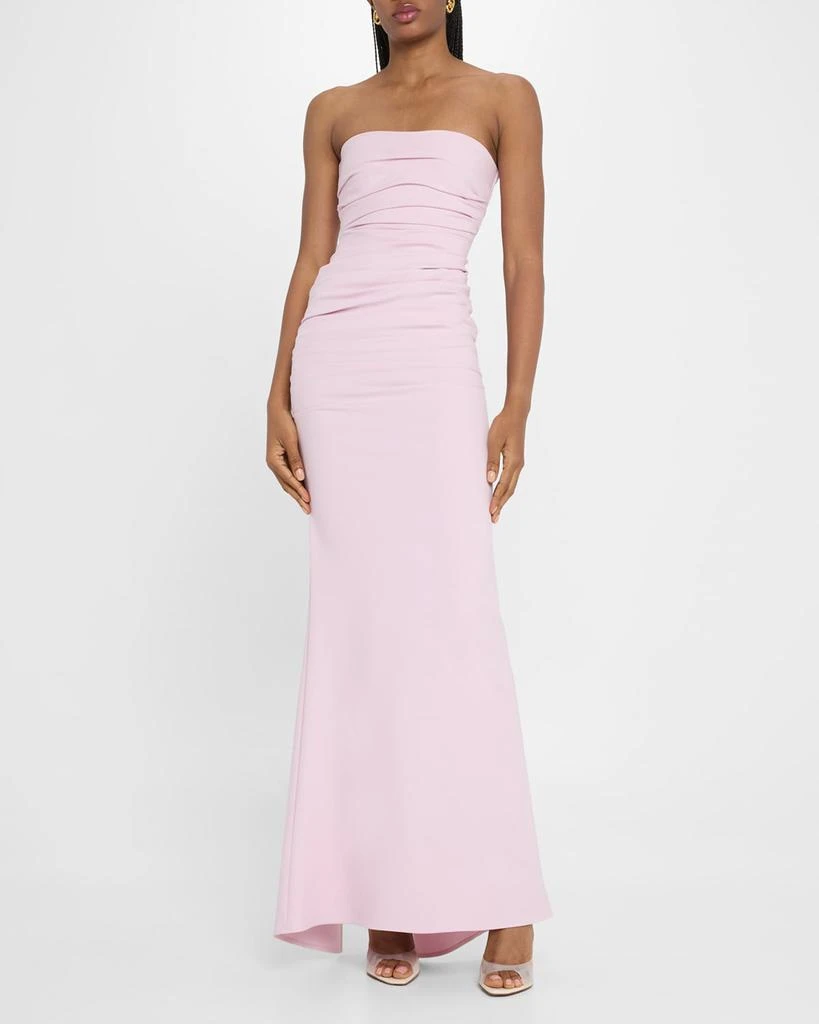 Maticevski Intoxicate Strapless Ruched Maxi Gown 4