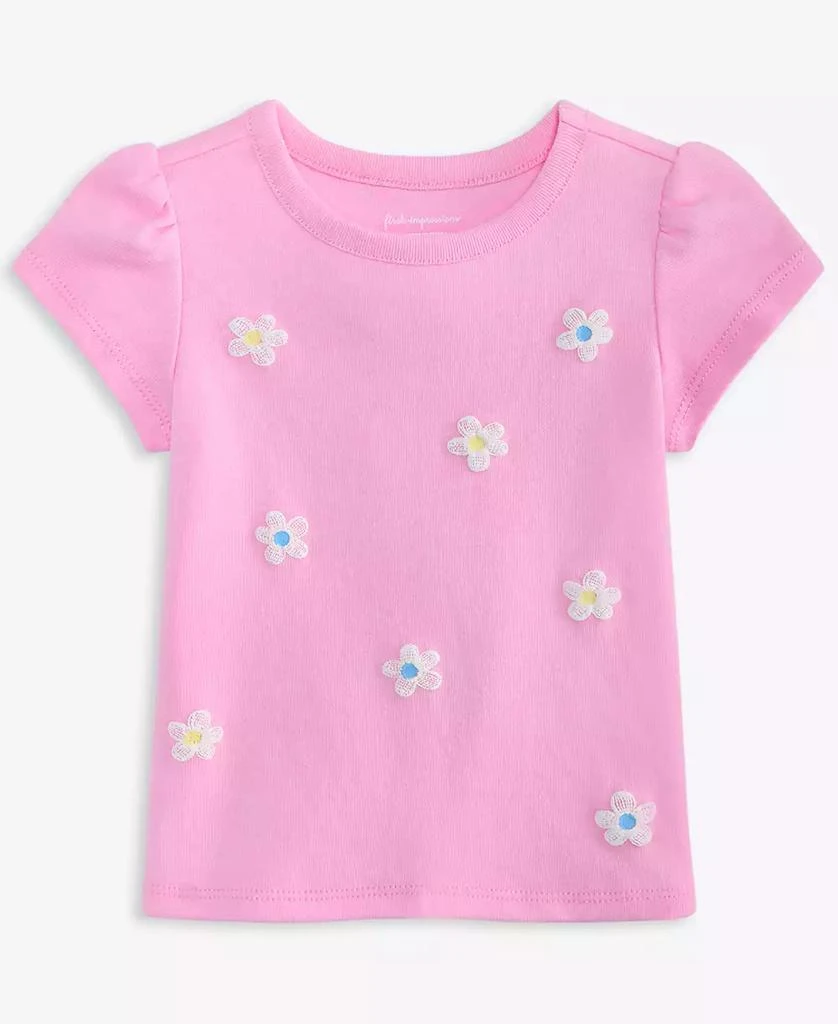 First Impressions Toddler Girls' 2T-4T Mix and Match Multi-Flowers T-Shirt, Macy's Exclusive