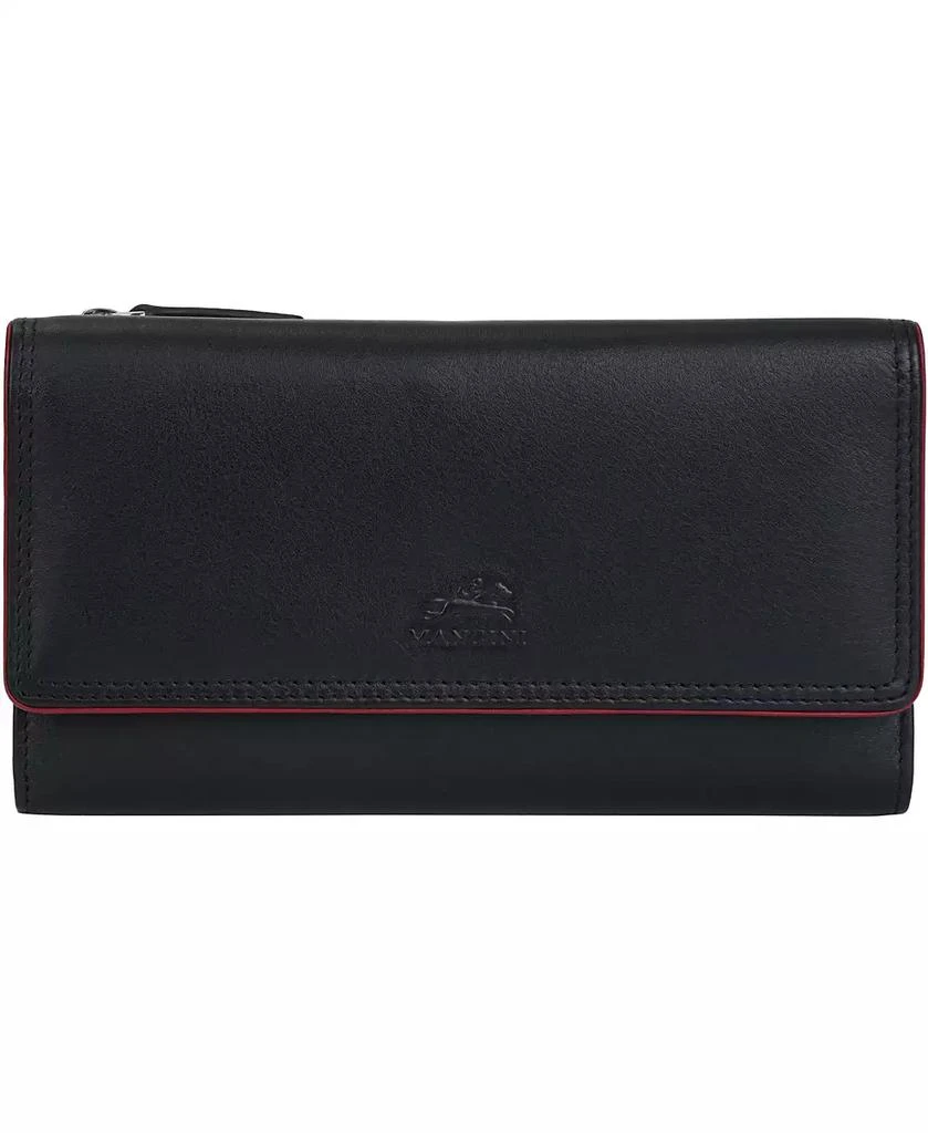 Mancini Women's Sonoma RFID Secure Clutch Wallet 1