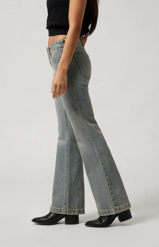 PacSun Jade Low Rise Bootcut Jeans Light Indigo Tinted 3
