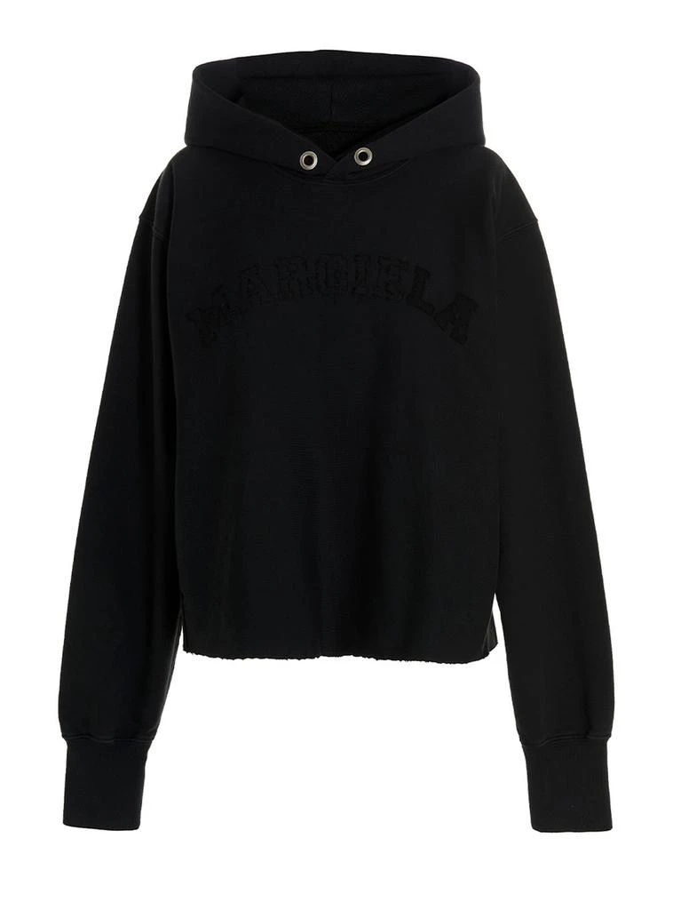 Maison Margiela Maison Margiela Logo Fleece Hoodie 1