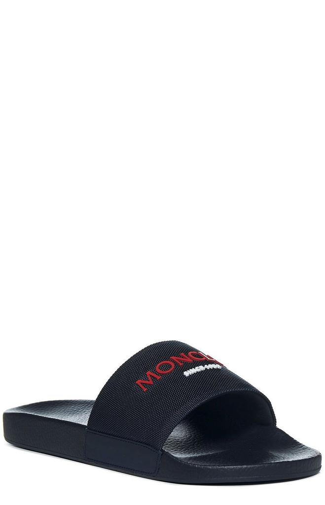 Moncler Moncler Basile Logo Embossed Slides - Sandals - Free
