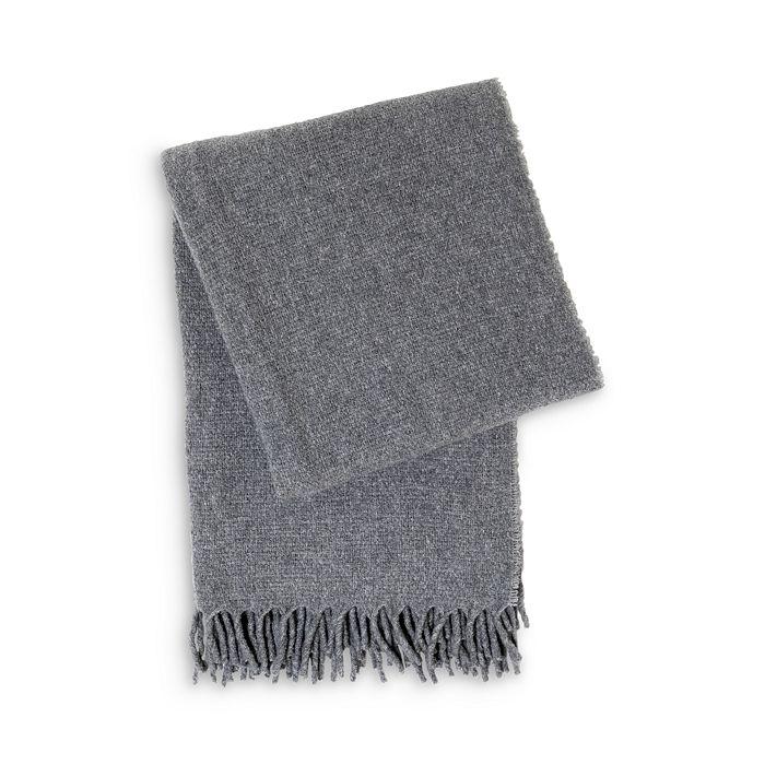 Frette Boucle Silk, Wool, Cashmere Fringed Throw Blanket, 51" x 74" - Exclusive