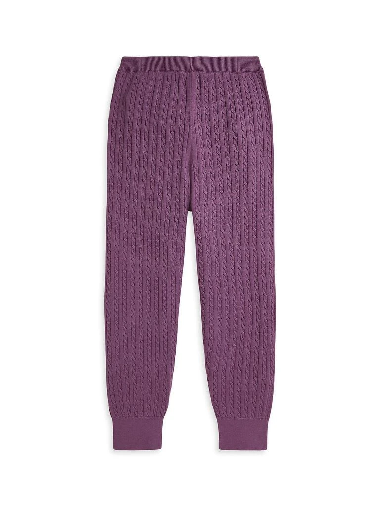 Ralph Lauren Girl
s Mini-Cable Cotton Jogger Pants 2