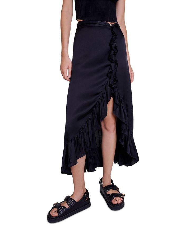 Maje Juponita Ruffled Skirt