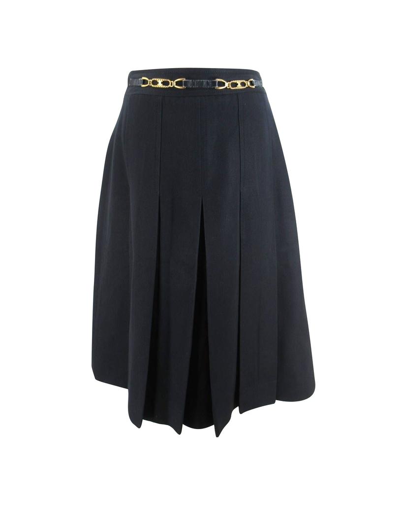 Celine CELINE Clothing Gold Fittings Skirt Size S