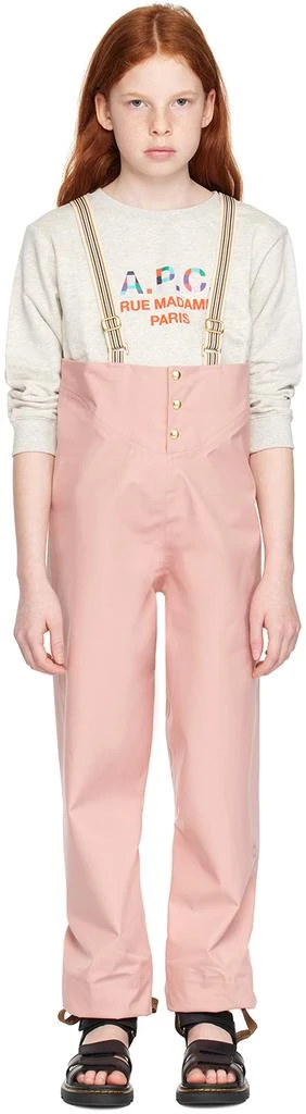 fairechild Kids Pink Waterproof Rain Pants 1