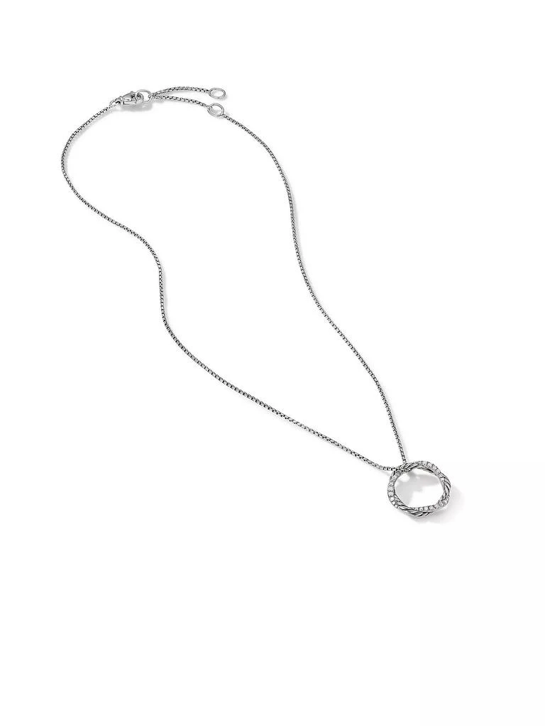 David Yurman Petite Infinity Pendant Necklace with Pavé Diamonds 2
