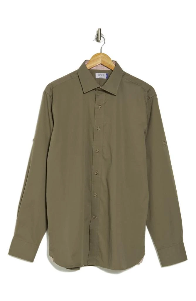Lorenzo Uomo Trim Fit Long Sleeve Cotton Button-Up Shirt 3