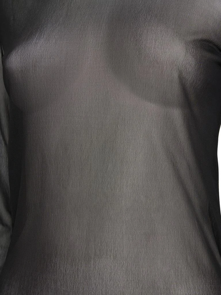 MAISON MARGIELA Sheer Viscose Jersey T-neck Bodysuit 3