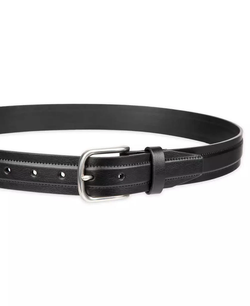 Club Room Men's Cut Edge Trapunto Stitched Casual Belt 3