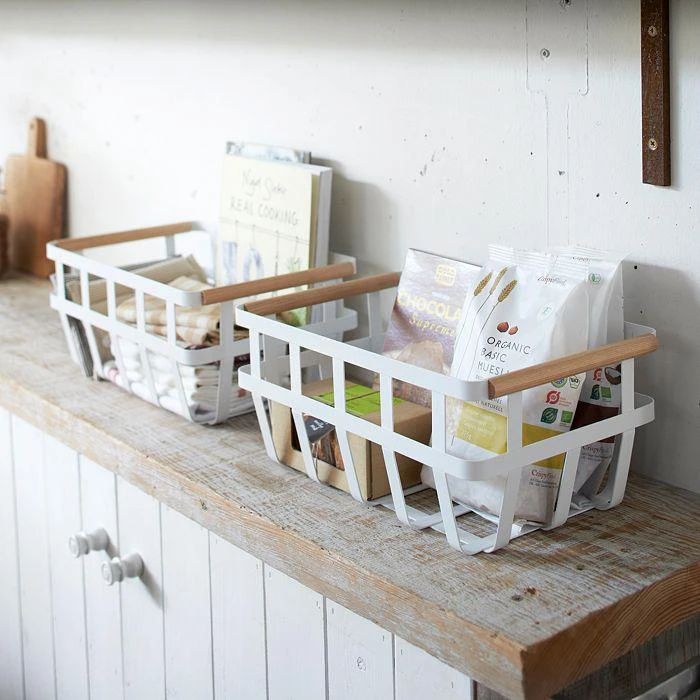 Yamazaki Tosca Dual-Handle Storage Basket 3