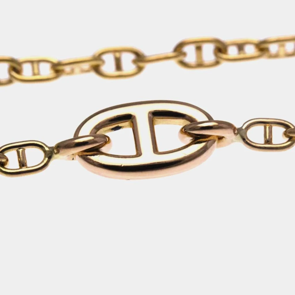 Hermes Hermes Chaine D
ancre Farandole 18K Rose Gold Charm Bracelet 7