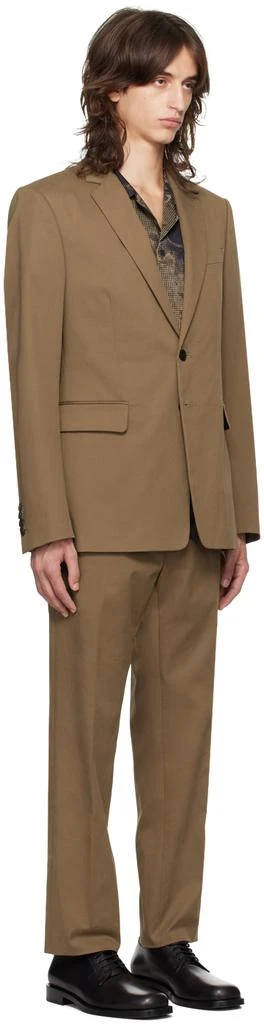 Dries Van Noten Brown Single-Breasted Cotton Suit 2
