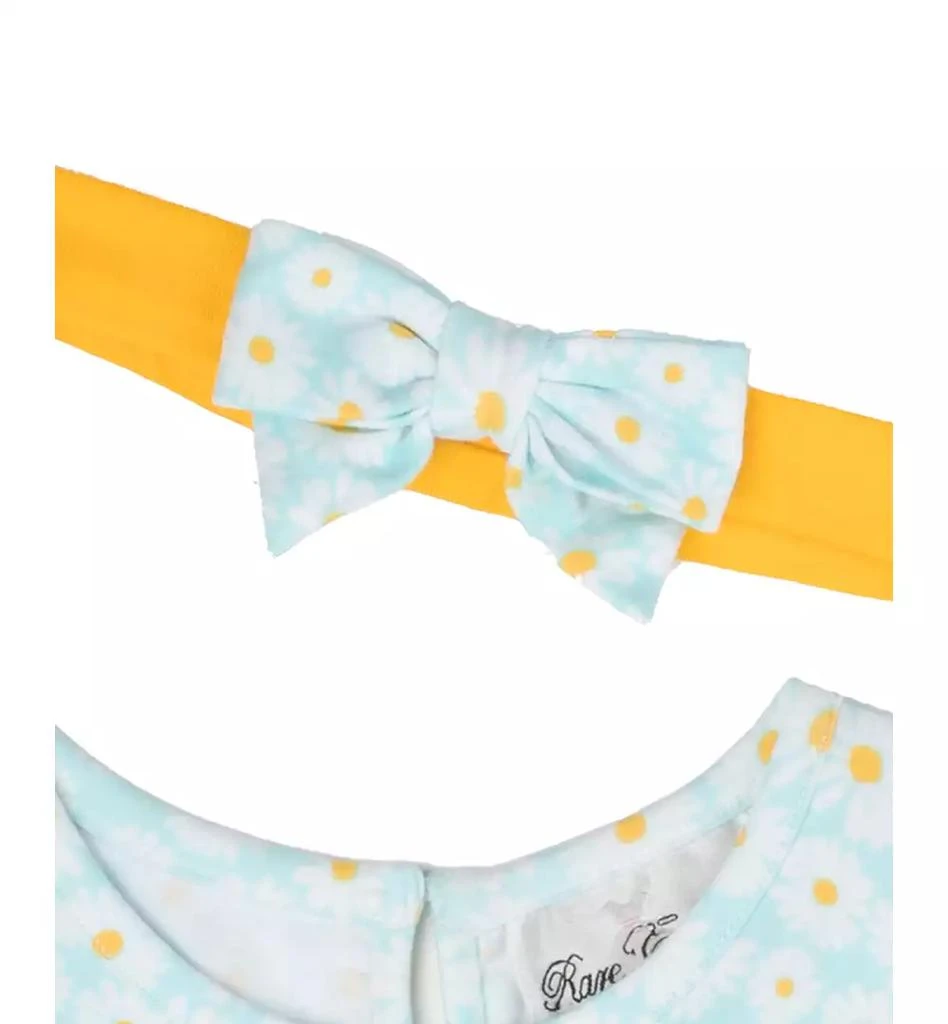 Rare Editions Baby Girls Print Tank Dress with Pockets & Headband, 2 Piece Set 4
