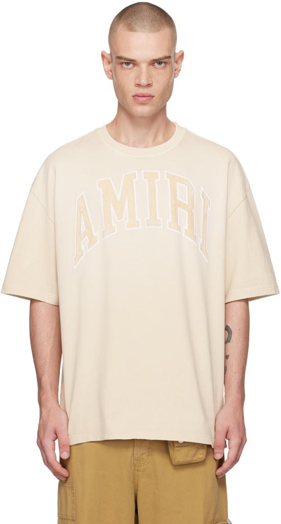 Beige Vintage Oversized T-shirt – On Sale Now with Up to 53