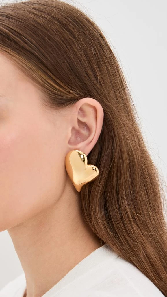 Jenny Bird Mega Art Heart Button Earrings 3